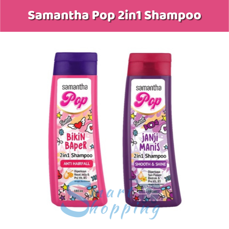 Samantha Pop 2in1 Shampoo 180ml Perawatan Rambut