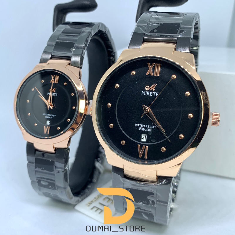 MIRETE  Jam Tangan Couple Mirete Import Premium Tahan Air