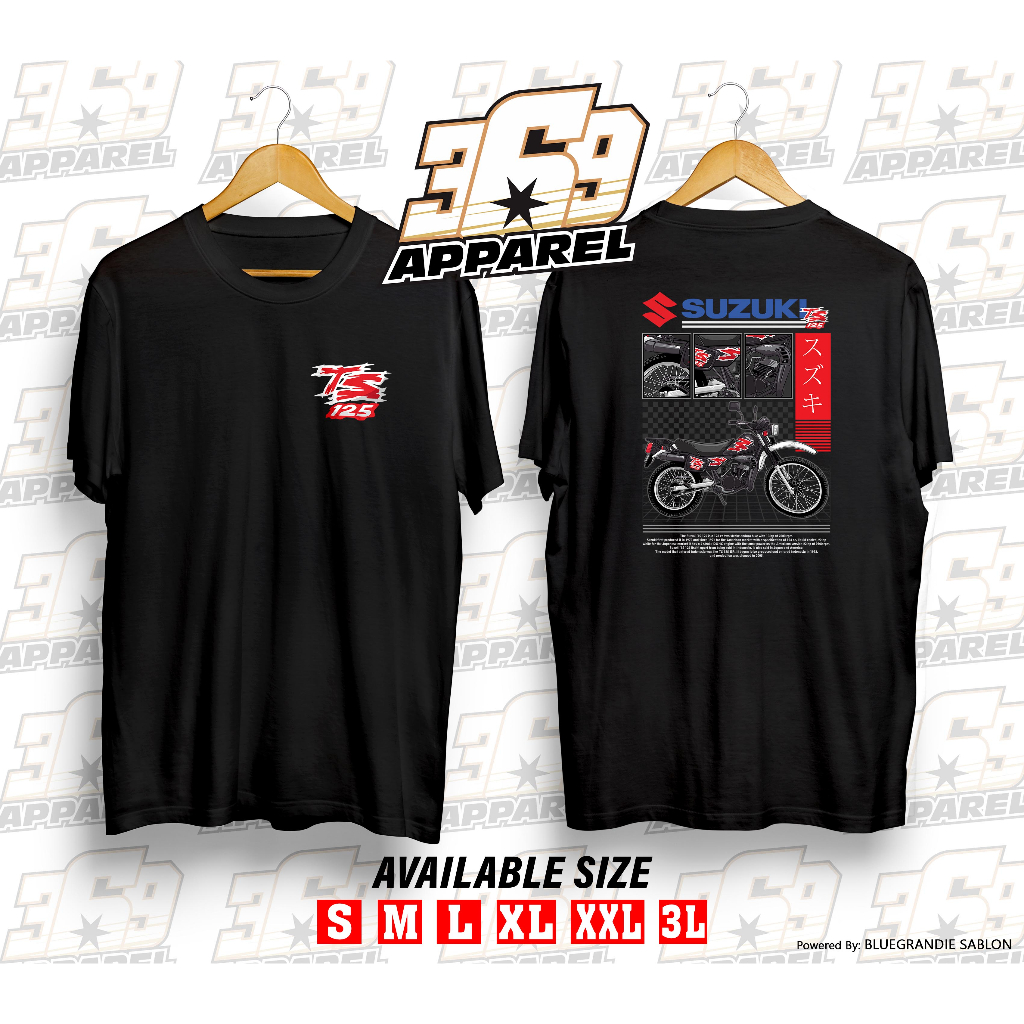 kaos otomotif TS125 kaos motor suzuki TS125