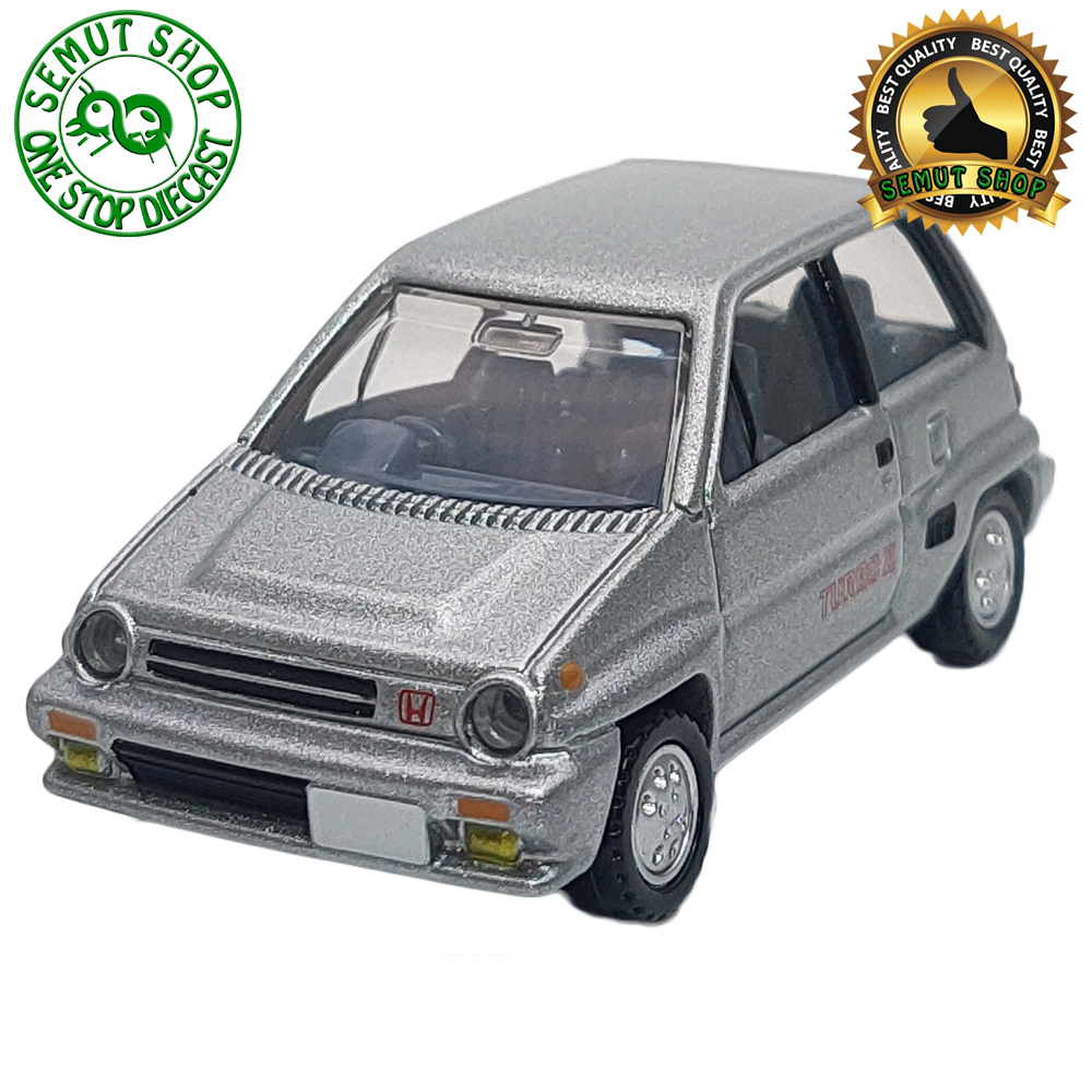 Tomica Premium No 35 Honda City Turbo II Silver Miniatur Mobil Honda City