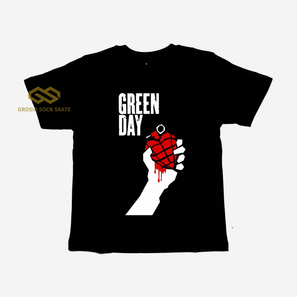 KAOS BAND ANAK/ KAOS MUSIK GREEN DAY USIA 1-12 TAHUN