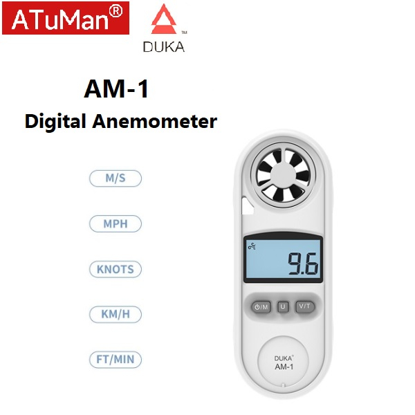 ATUMAN DUKA AM-1 Digital Anemometer - Alat Pengukur Kecepatan Angin Digital dari DUKA