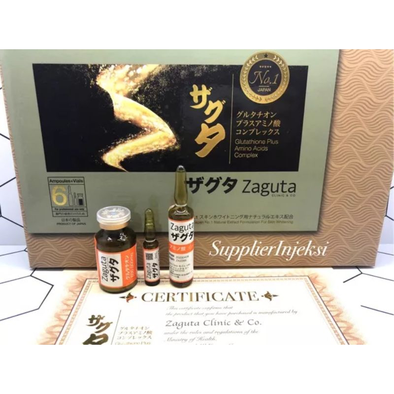 Zaguta Japan Infus Whitening Bersertifikat Original isi 4 Set + Box