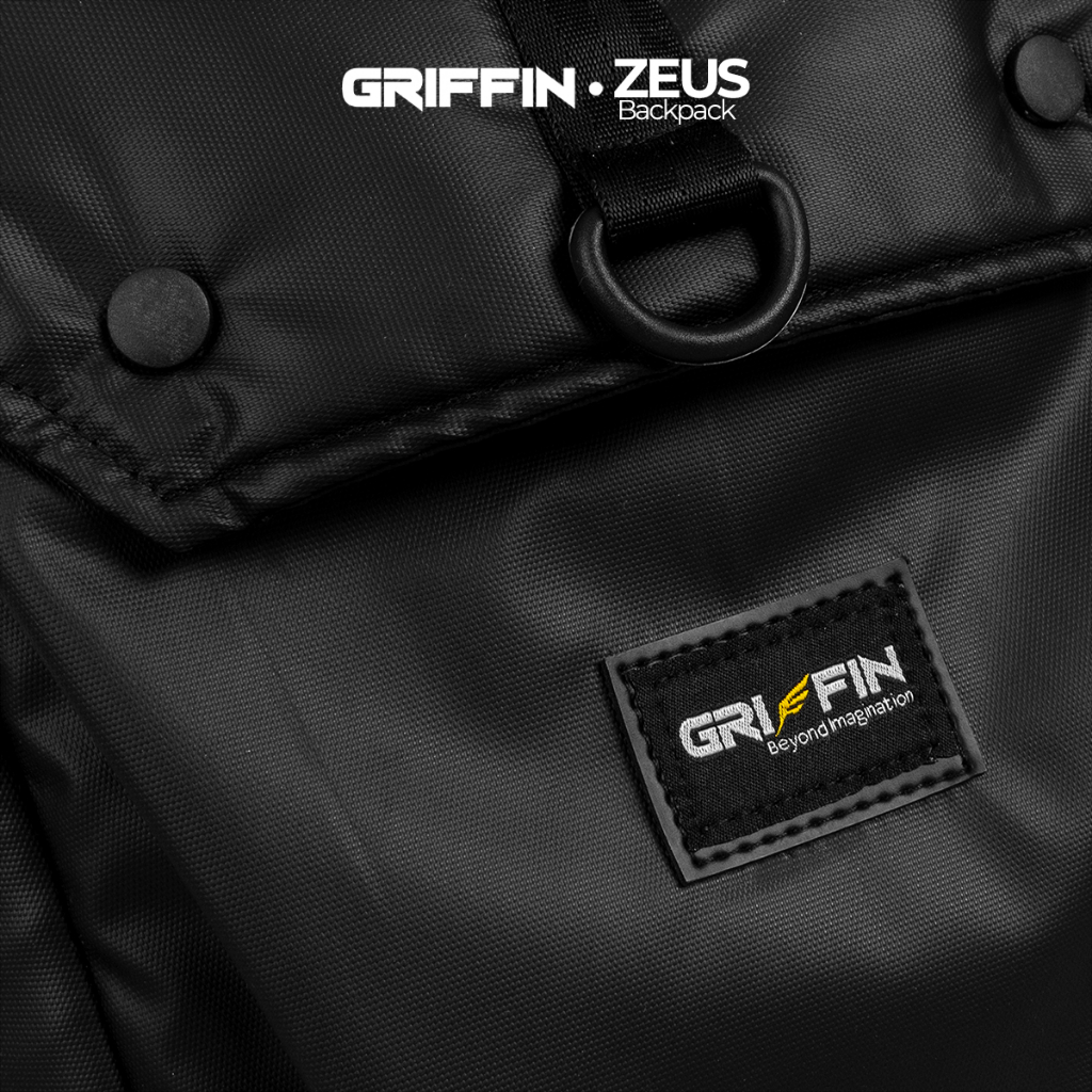 Tas Ransel Pria Elegan Keren Waterproof Hitam Zeus by Griffin