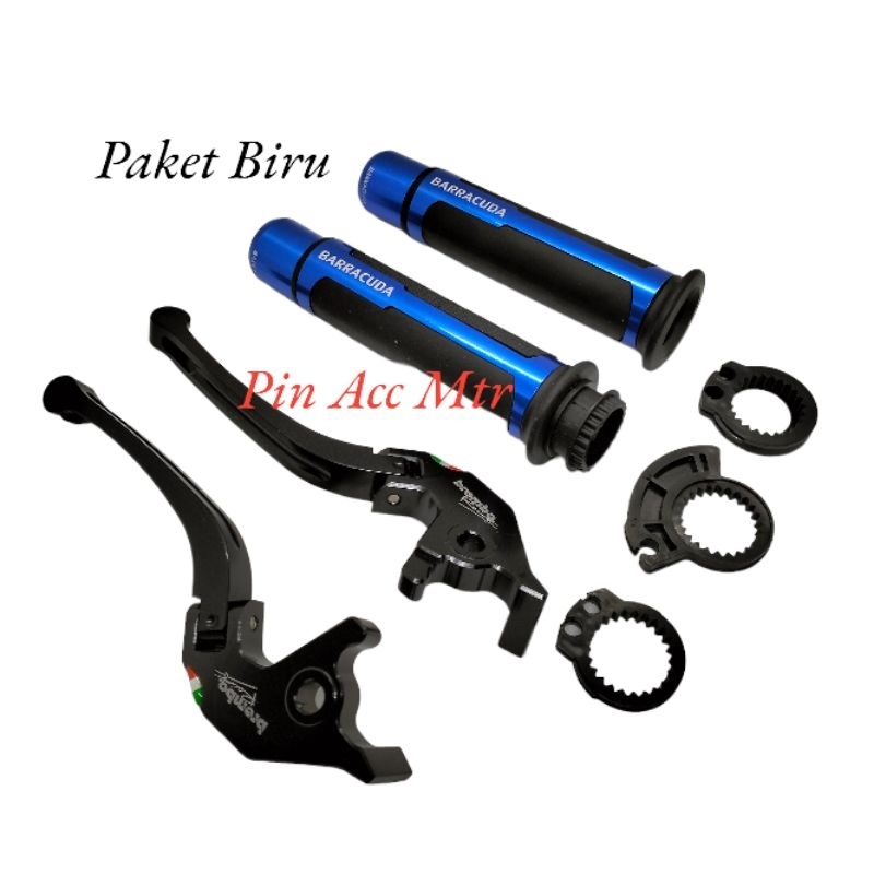 Paket Handle Rem New Lipat+Hangrip Gas Motor Model Barracuda Pluse Jalu Stang PNP Motor Nmax Old Nmax New/Pcx150 Pcx160/ADV 150 Pnp