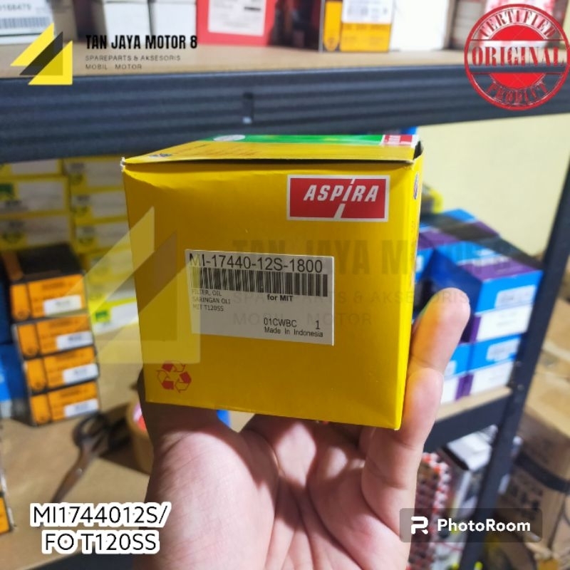 MI-17440-12S-1800 OIL FILTER FILTER OLI T120SS MAVEN MERK ASPIRA