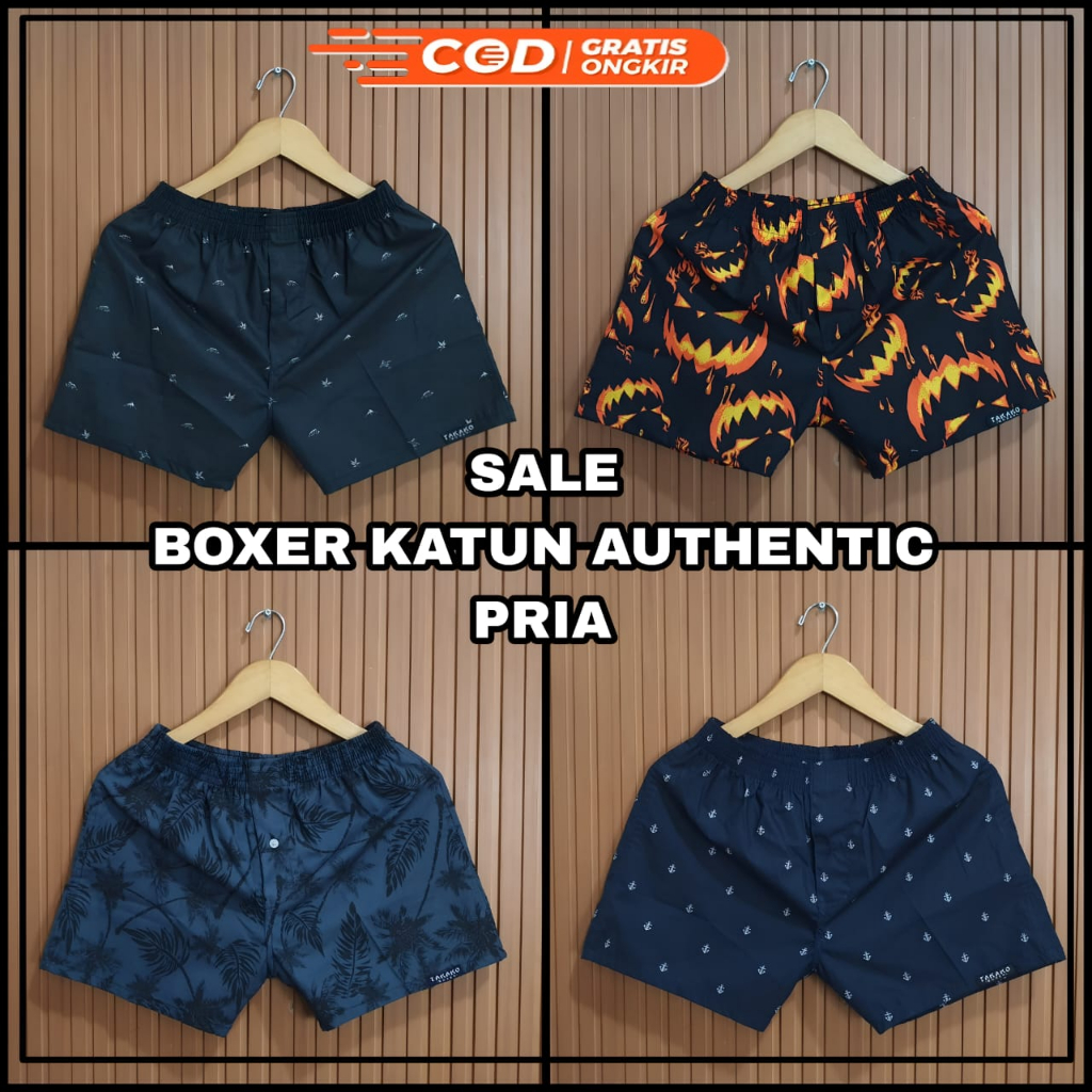 ( 16 MOTIF ) CELANA BOXER PREMIUM / CELANA BOXER PRIA / BOXER WANITA / BOXER UNISEX