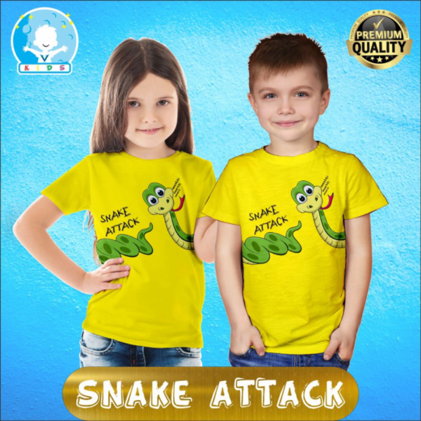 BAJU KAOS ANAK SNAKE ATTACK  COTTON 30S  PREMIUM DISTRO./