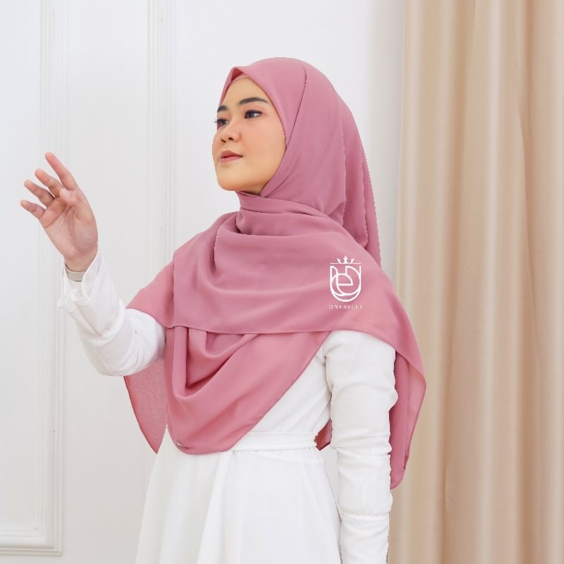 EMILY SHAWL BAWAL MALAYSIA SYAR'I 130×130 | HIJAB SEGI EMPAT CURVE | JILBAB SEGIEMPAT | KERUDUNG SEG