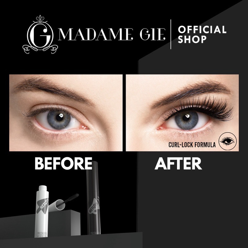 Madame Gie Mascara Netizen - Black Clear Make Up Maskara Waterproof