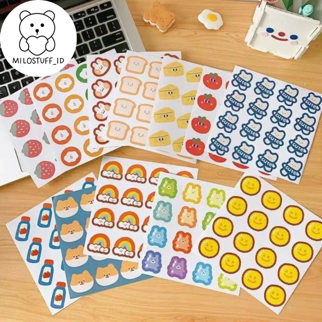 

[MILOSTUFF_ID] 32 Pcs Stiker Dekor Motif Lucu--MS0074