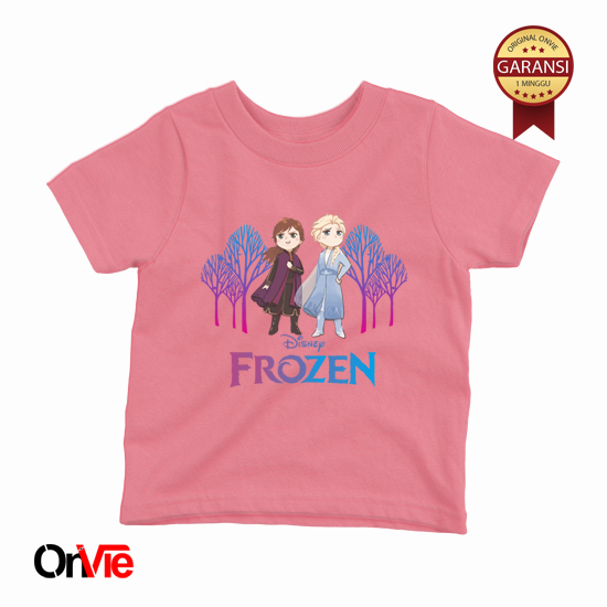 KAOS ANAK FROZEN ELSA Umur 1-12th Cotton Combed 30s