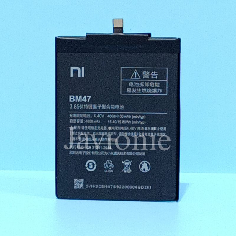 BATERAI BATRE BATTERY XIAOMI REDMI 3 REDMI 3S REDMI 3 PRO BM47 ORIGINAL