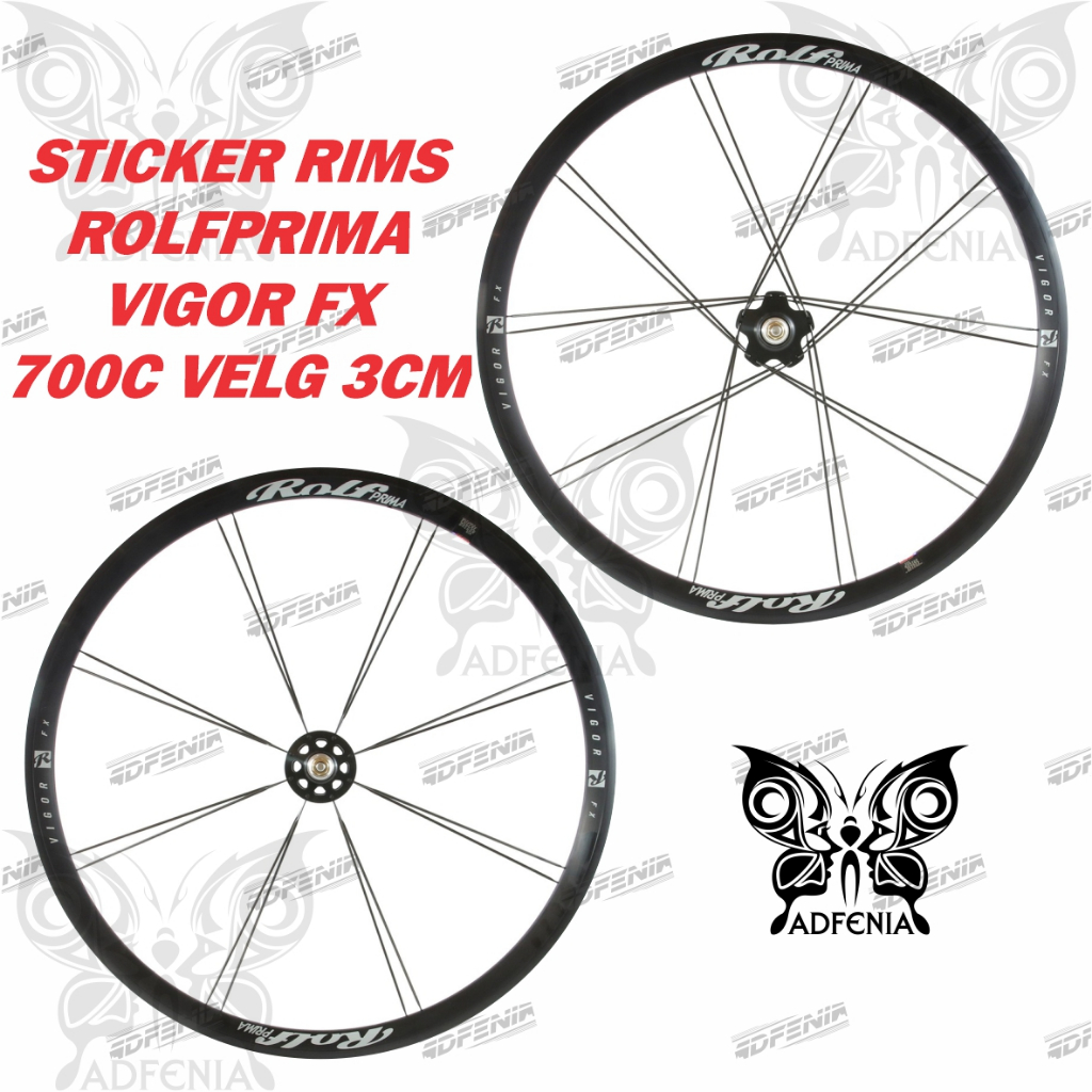 Stiker Decal Rims Rolf Prima Vigor FX 700c