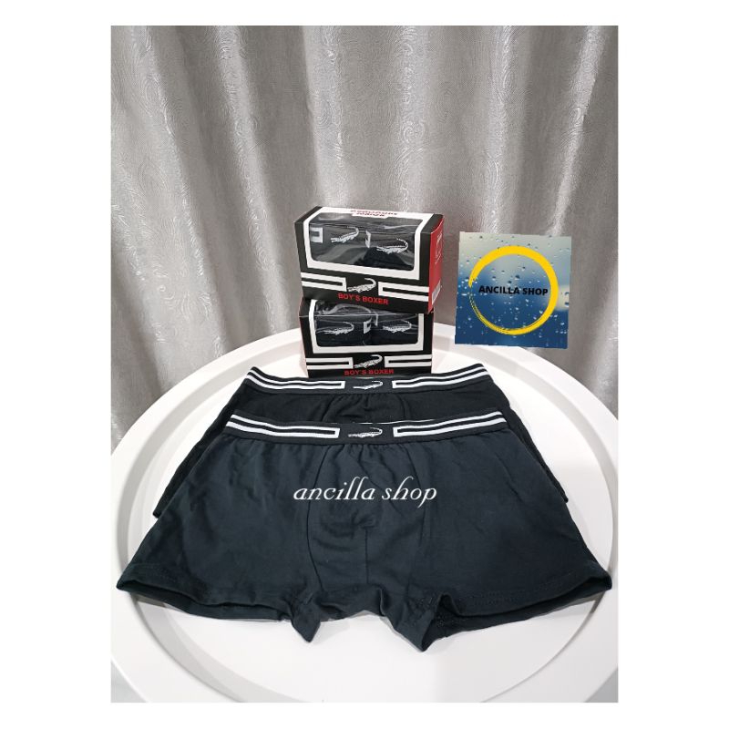 Boxer Celana Dalam CD Kancut Sempak Crocodile Junior Anak Pria Laki-laki Katun 831 isi 2 pcs - ancil