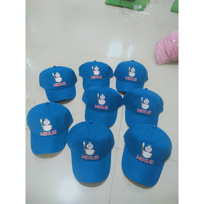 Topi Anak Laki-laki Perempuan Model Mixue Topi Mixue Anak Topi Anak Mixue