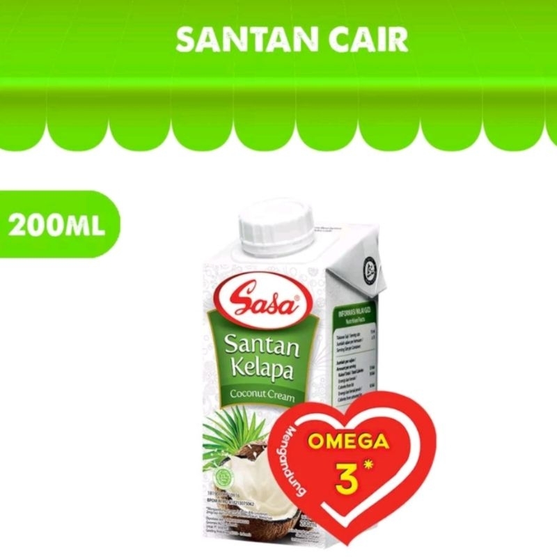 

Sasa Coconut Cream Santan Kelapa Cair 200ml