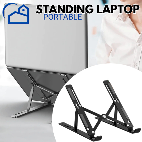 HOLDER STAND LIPAT LAPTOP - FOLDING STAND HOLDER LAPTOP MACBOOK IPAD / STAND LAPTOP / DUDUKAN LAPTOP 30093