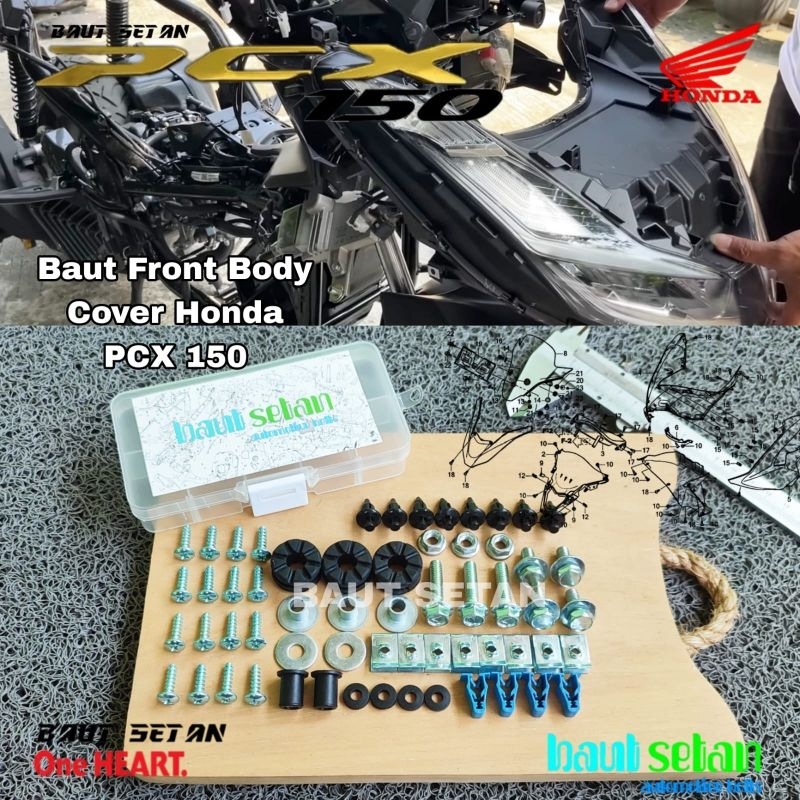 Baut Set Cover Body Tameng Depan Honda PCX 150 2015-2020