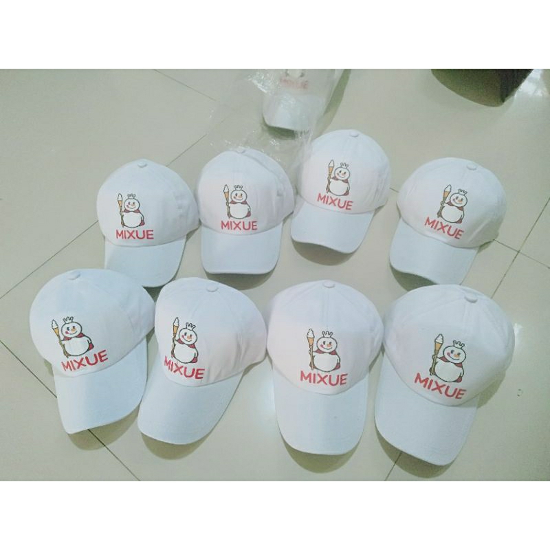 Topi Mixue Topi Anak Laki Laki Perempuan model Mixue usia 2-10 Tahun