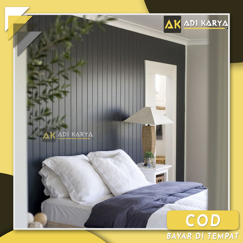 Shiplap Wall Panel Kisi Kisi List Dinding Moulding Molding Dekorasi Rumah Ruang Tamu Kamar Tidur