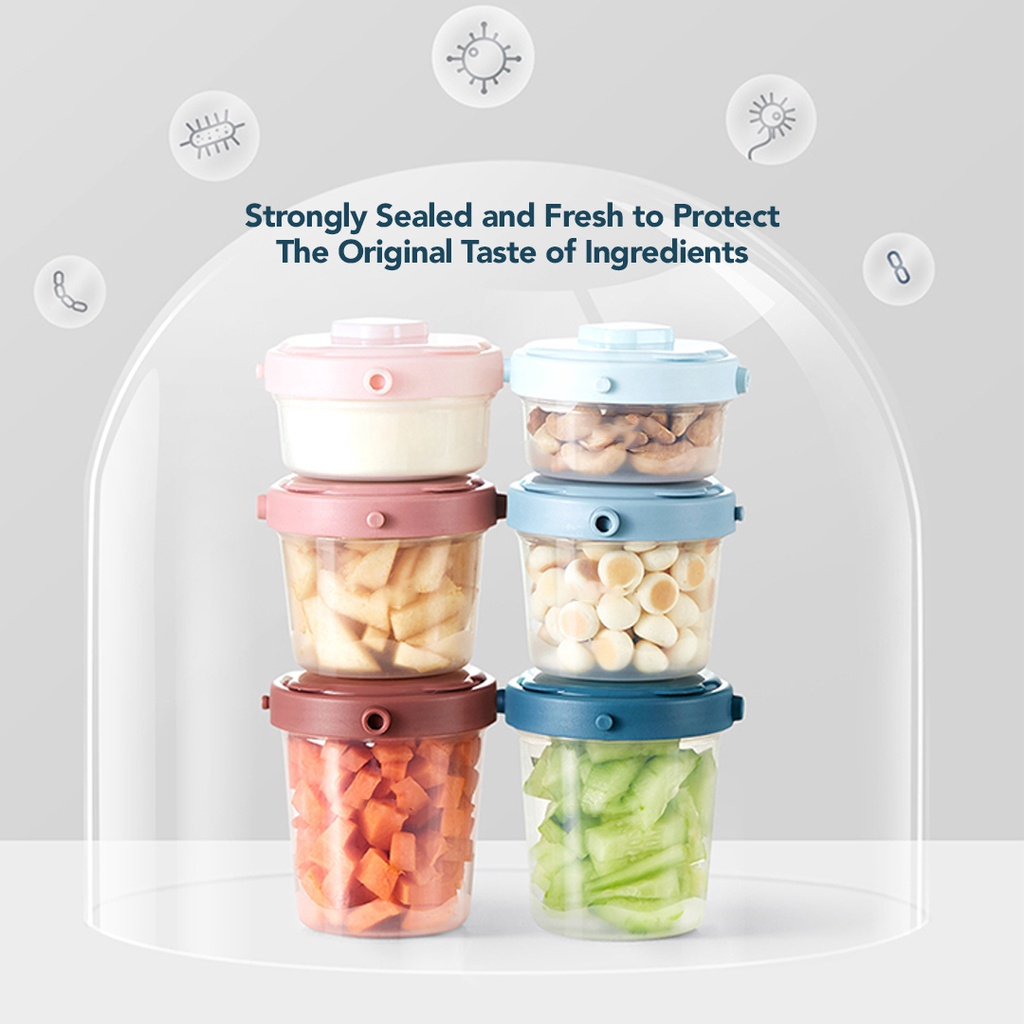 Sakumini Tempat Makan Mpasi Bayi Airtight Baby Food Container Set