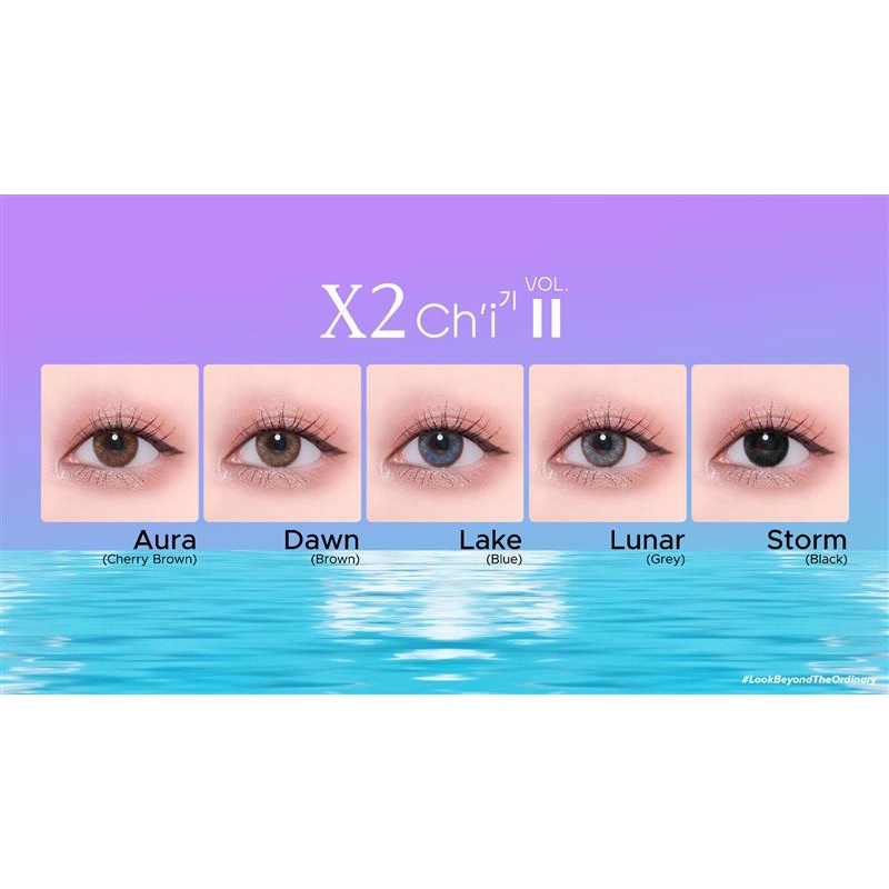 softlens warna brown Silicone Hydrogel X2 Chi Vol II  (Dawn)