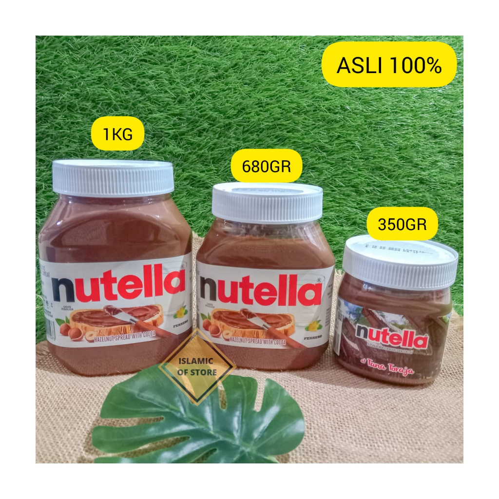 

SELAI COKLAT NUTELLA 1 KG / NUTELLA 680gr/NUTELLA 350gr PROMO HALAL MUI TERMURAH