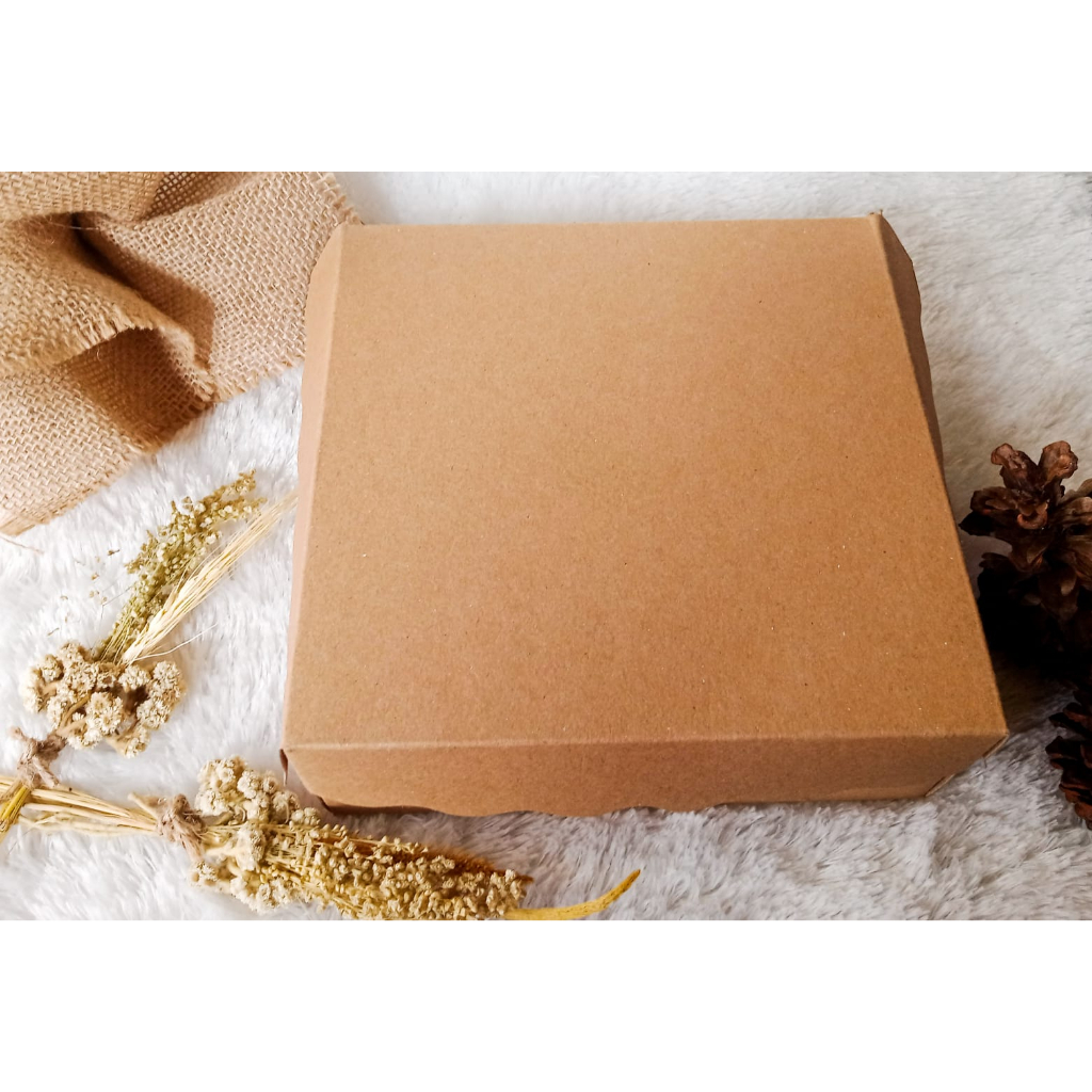 

(Coklat) DUS NASI R10B KOTAK NASI 22X22 KARDUS R10B 10pcs (R10B Kraft)