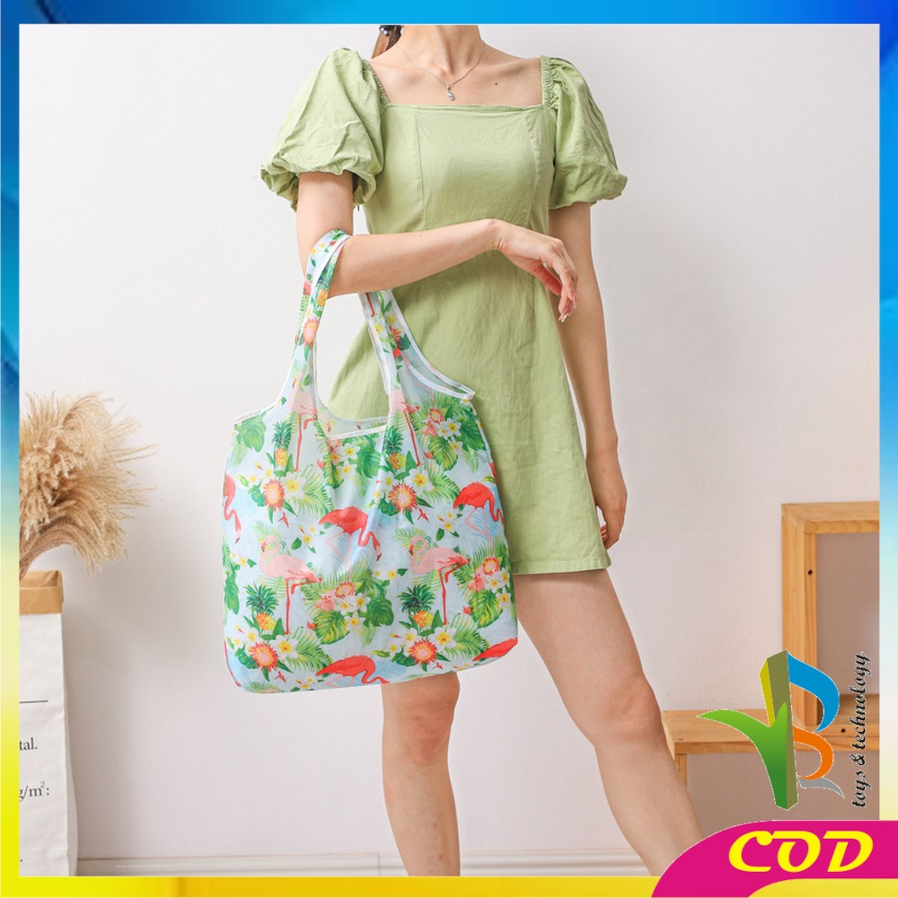 RB-T47 Tas Belanja Lipat Karakter Shopping Bag Reusable Bag Serbaguna / Kantong Belanja Ramah Lingkungan Souvenir Tas Lipat