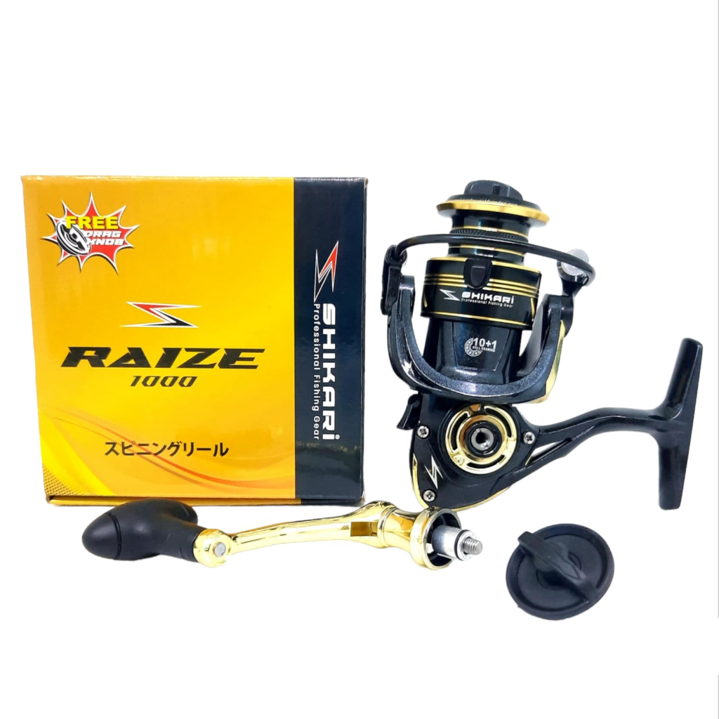 Reel Pancing SHIKARI RAIZE 1000-3000 POWER HANDLE 10+1BB