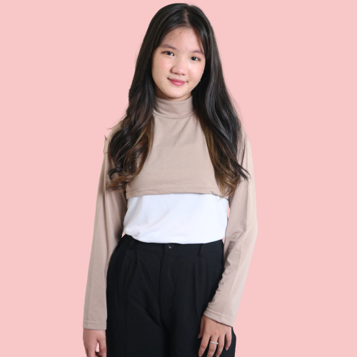 Manset Balero Wanita / Inner manset / Crop inner turtleneck / Manset kaos wanita