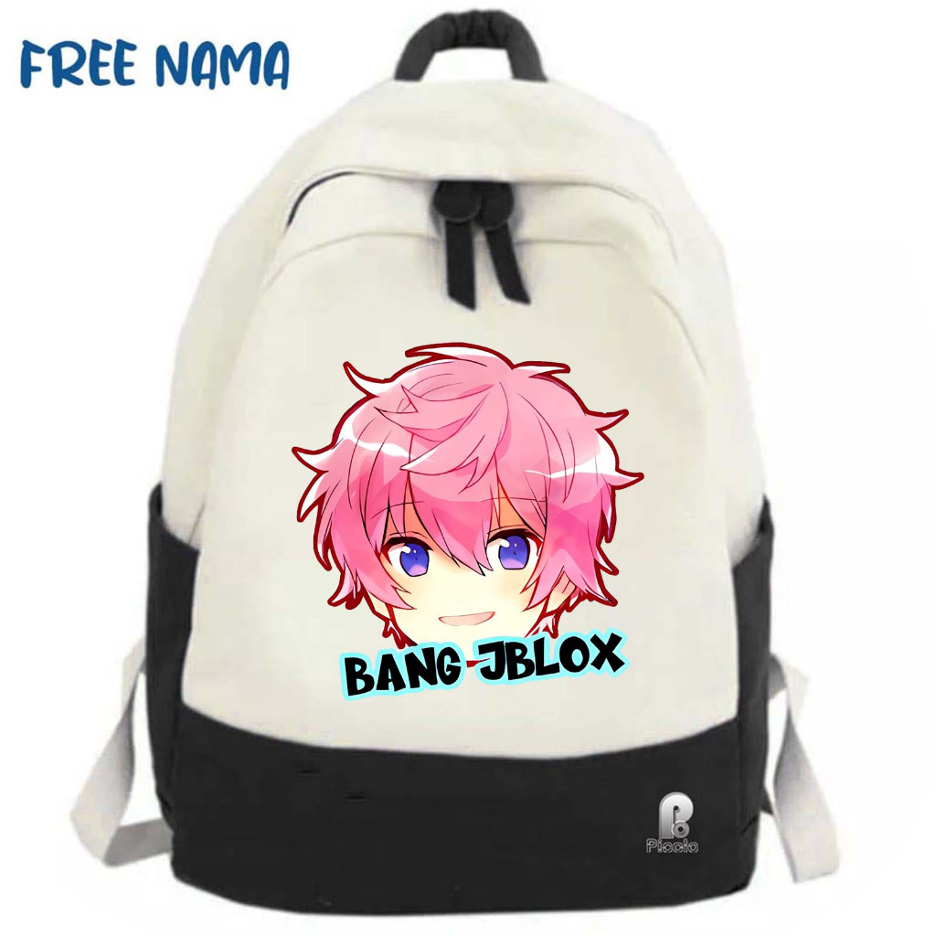 TAS RANSEL BACKPACK ANAK SEKOLAH MOTIF YOUTUBER BANG JBLOX UNISEX (FREE NAMA)