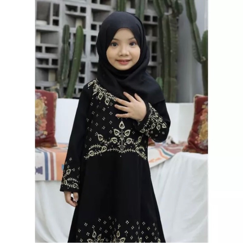 GAMIS SYARI ABAYA ANAK HAWA 155 PLUS PASMINA