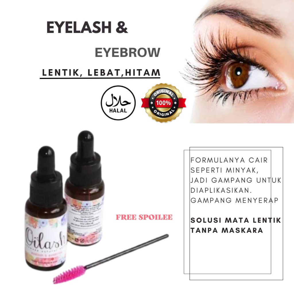 COD DAN FREE BUBBLE WRAP - SERUM BULU MATA BPOM PELENTIK BULU MATA HALAL OILASH SERUM PENEBAL ALIS D