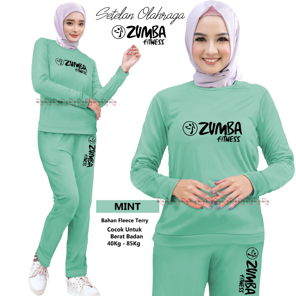 Setelan Olahraga Wanita ZUMBA Aerobic Senam Joging Sepeda Trening Wanita Joging Training Suit Sportswear