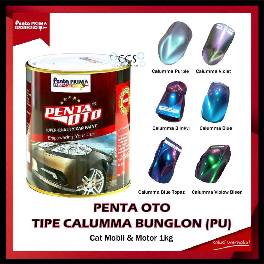 Cat Bunglon Blue Violet PU Penta Caluma Blue / cat motor bunglon biru / cat mobil bunglon