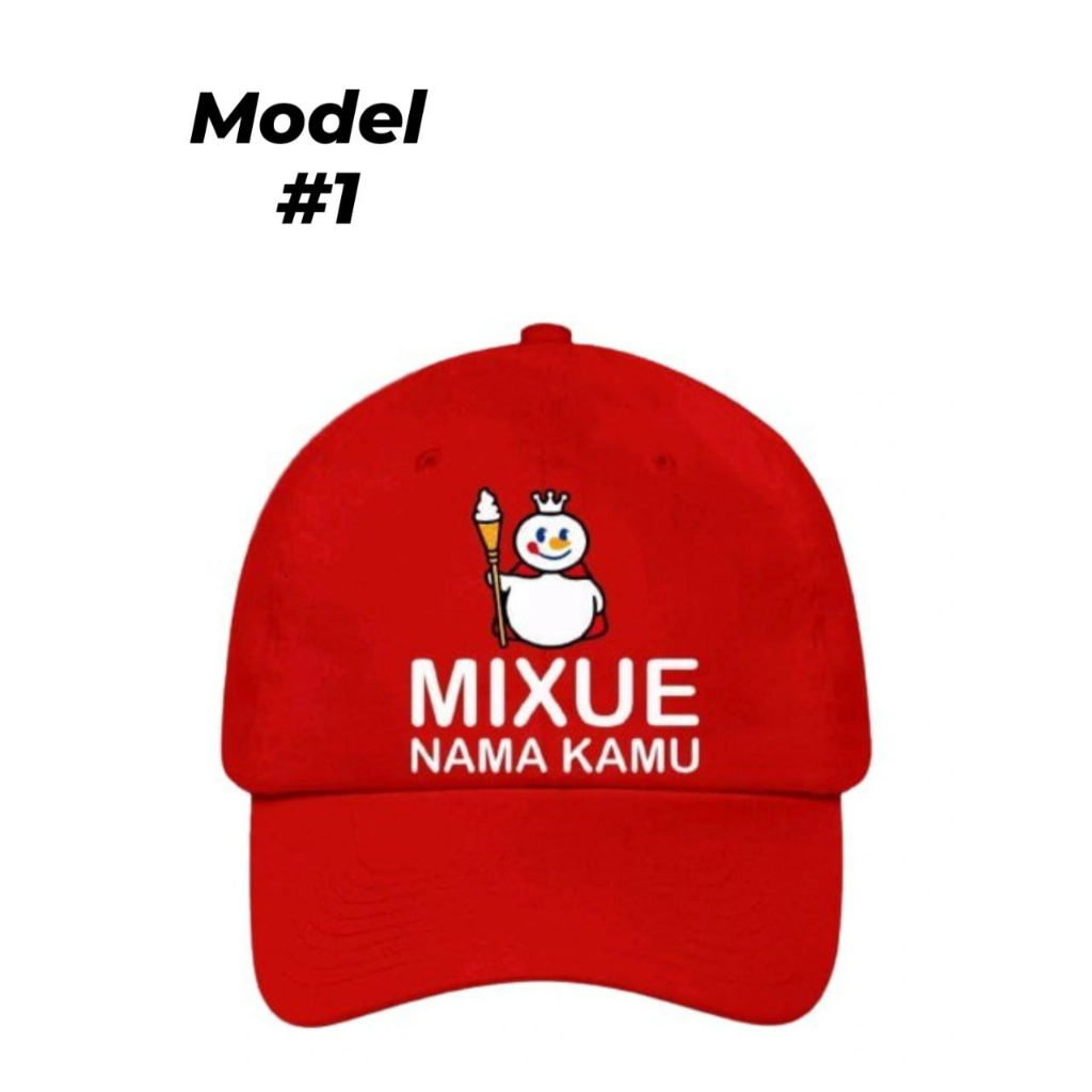 TOPI MIXUE ANAK BASEBALL FREE CUSTOM NAMA SENDIRI