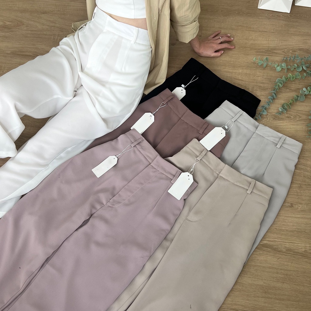 VS - Rozel Pants / Loose Pants Trousers Wanita - Celana Anti Kusut - Celana Kulot Wanita - Celana Kantor Formal / Casual