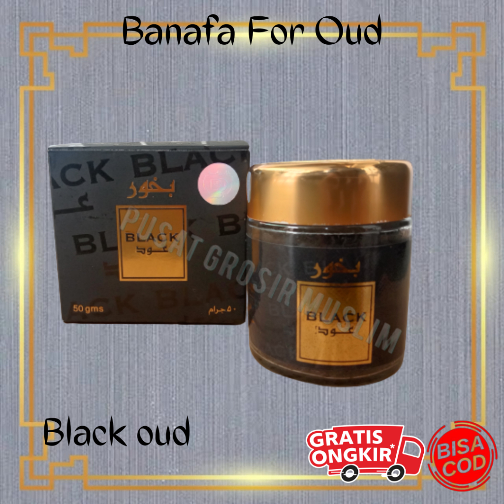 Bukhur BUBUK Black Oud  - Banafa For Oud - Black Oud Bakhoor - Buhur black Oud