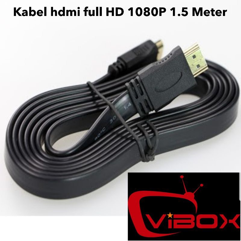 Kabel set top box HDMI to HDMI 1.5 Meter Meter | HDTV Cable tv smart box 150CM full hd 1080P material premium vibox original 4K Promo By Smoll