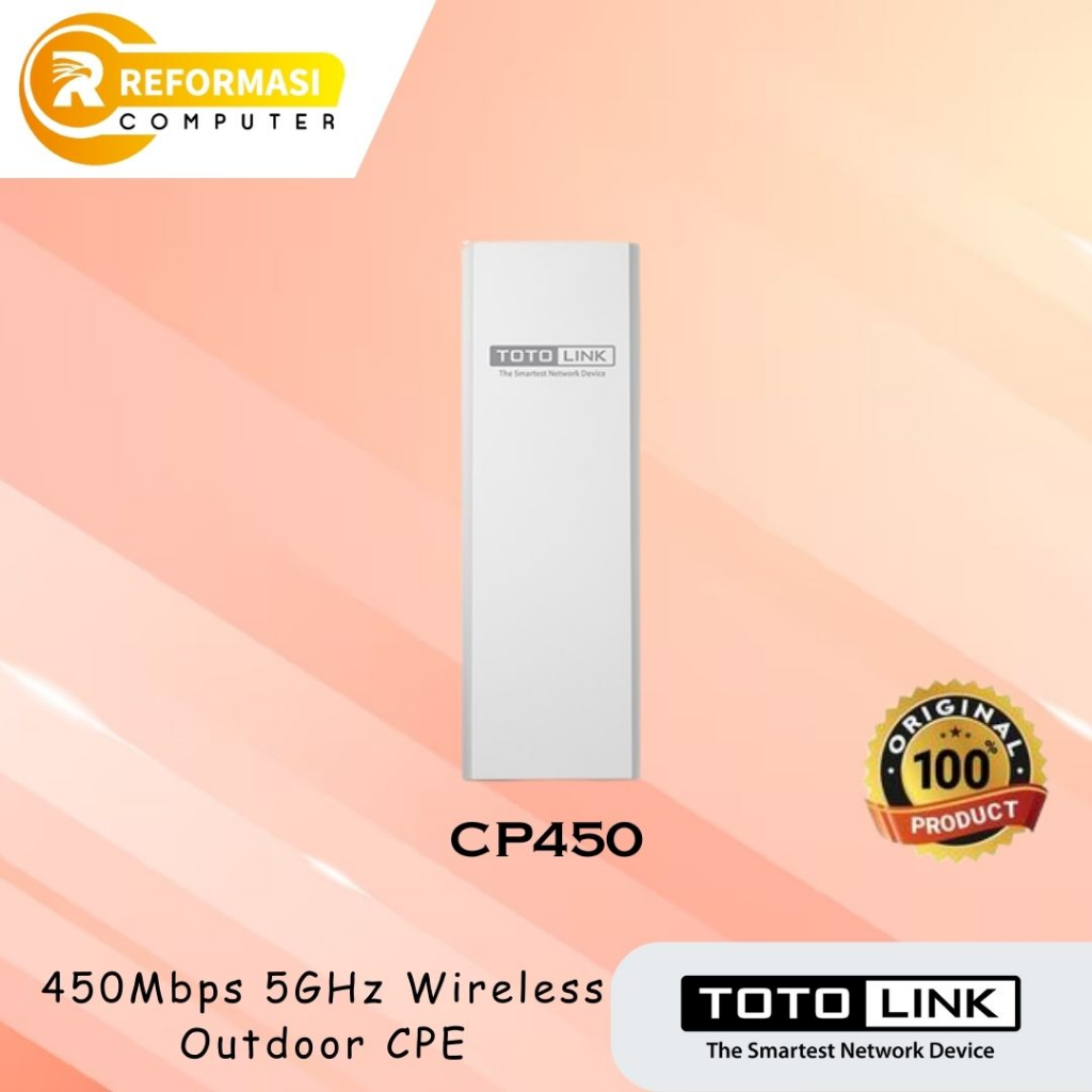 TOTOLINK CP450 P2P RANGE  5GHZ HIGH SUPER POWER LONG RANGE 8KM 450Mbps