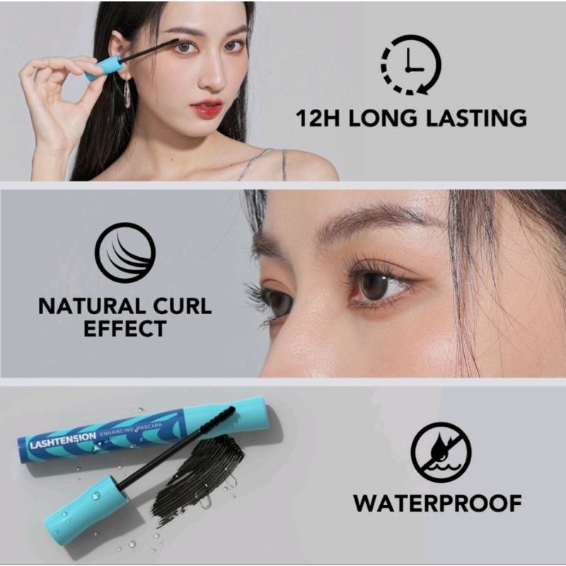 YOU Lashtension Enhancing Fiber Mascara Waterproof Tahan 12 Jam