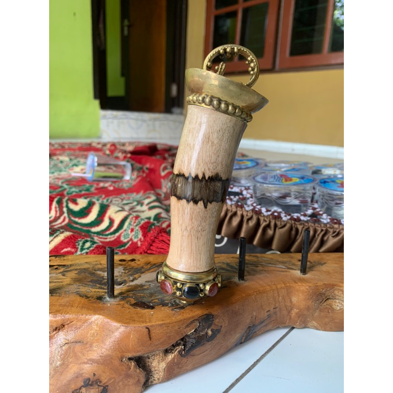 Handle Keris Cenangan + kayu Ukuran bilah 40-45 Cm