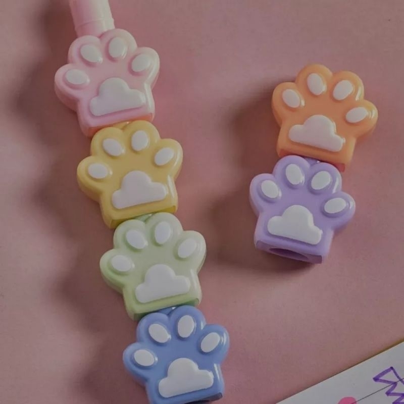 

STABILO/HIGHLIGHTER MOTIF KAKI KUCING ISI 6 WARNA