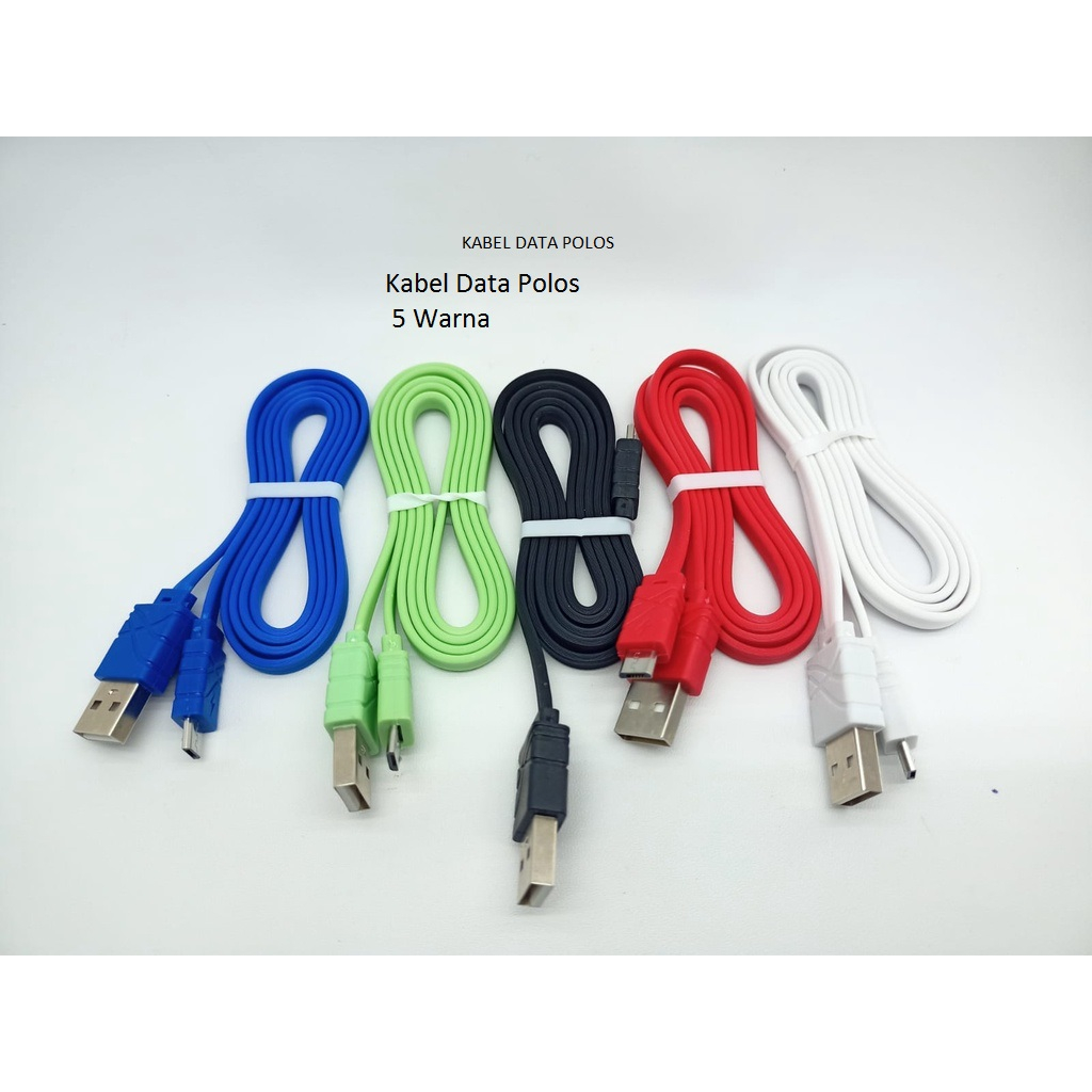 KABEL DATA TYPE C KABEL DATA GEPENG TYPE C 1METER isi 5pcs