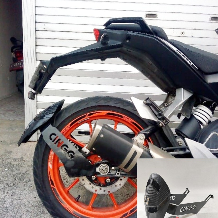 Mudguard Motor Custom Matic Bebek Kopling Cingg Universal Semua Motor Mud Guard Mudflap Spakbor