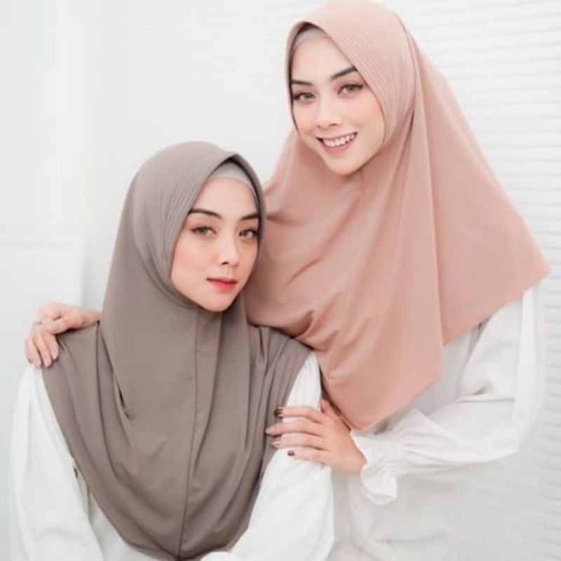 Bergo Hamidah Jersey/Hijab bergo jersey