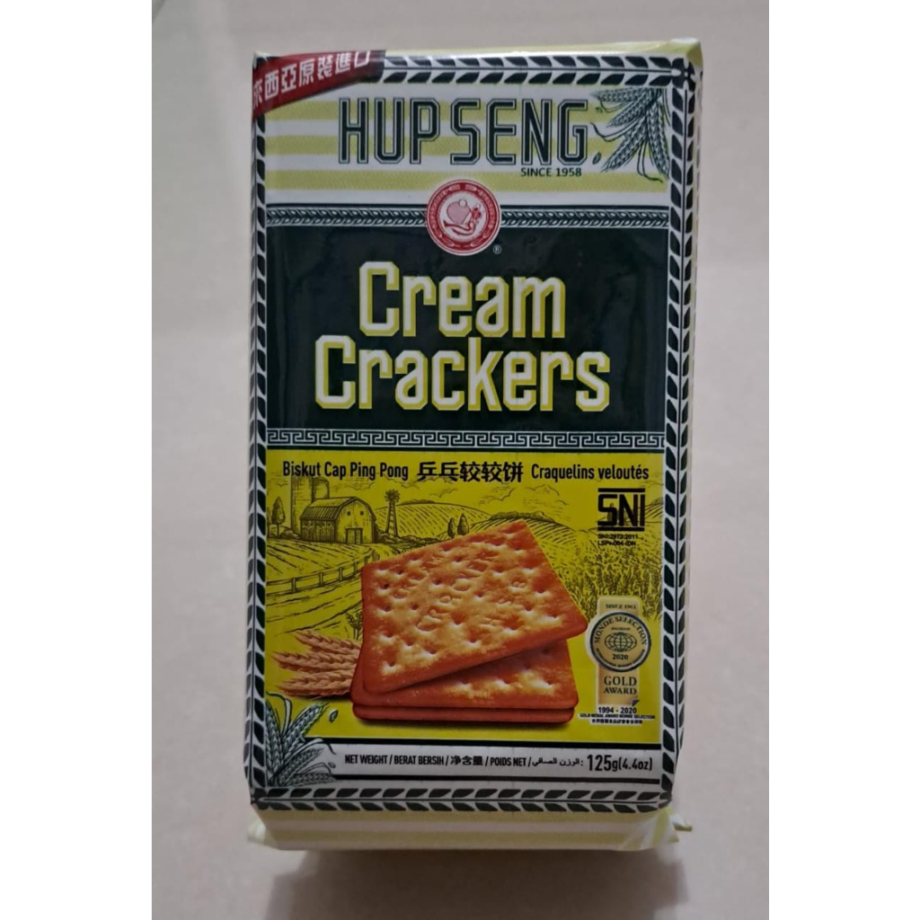 

Biskuit HUP SENG Cream Crackers Rasa Original 125GR Malaysia KEMASAN KECIL