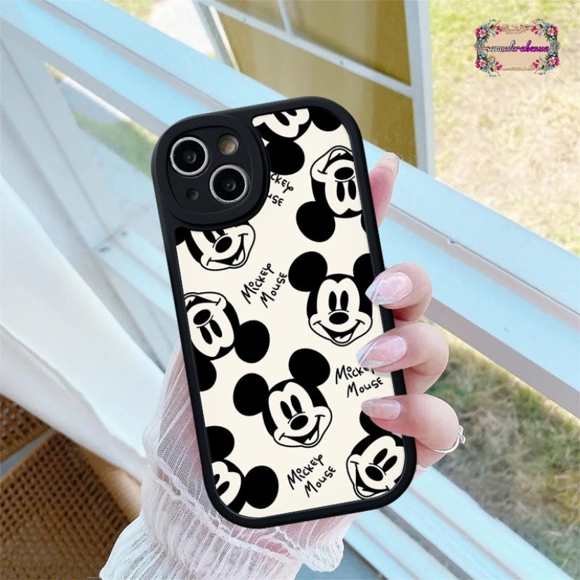 SS827 SOFT CASE SOFTCASE SILIKON ORIGINAL OVAL MICKEY MOUSE FOR SAMSUNG A14 A20 A30 A20S A24 A32 A33 A34 5G A50 A50S A30S A51 A52 A53 A54 A750 A7 2018 SB5598